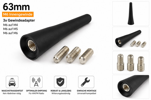 3cm kurzstab antenne - 6,3cm, für